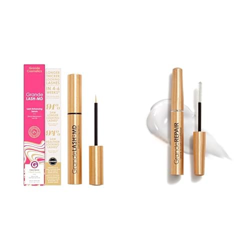 GrandeLASH-MD Eyelash Serum 4ML - Boost Length & Volume | Includes FREE GrandeREPAIR