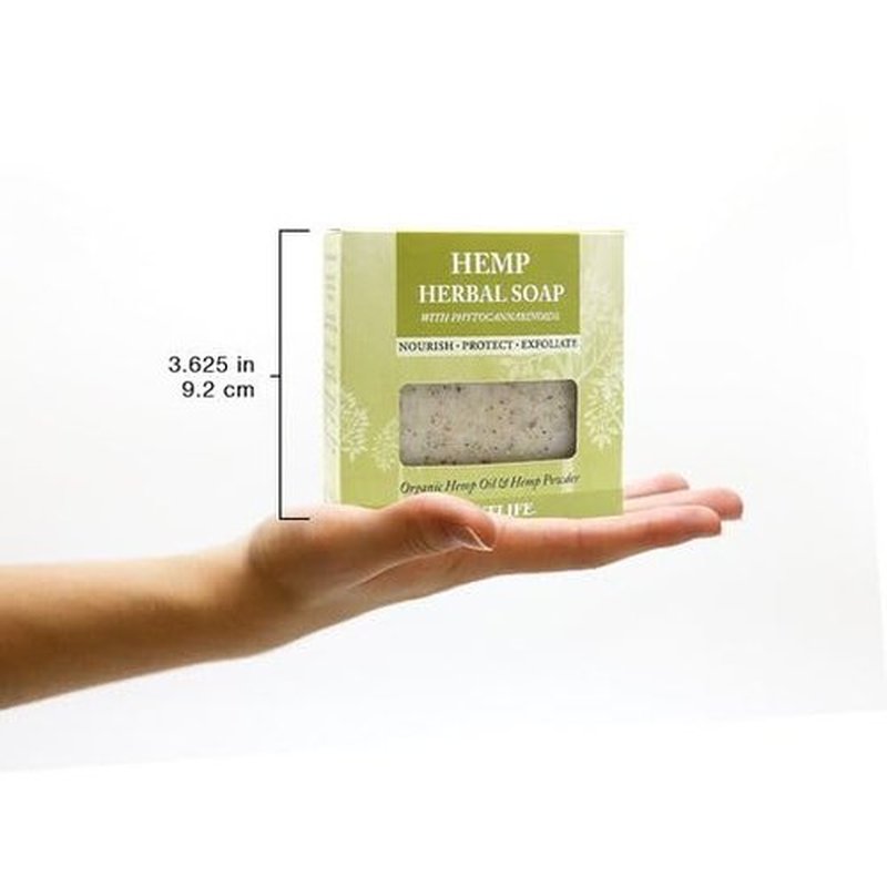 Plantlife Vegan Hemp 3-Pack Soap Bar - Moisturizing and Soothing Soap for Your Skin - Hand Crafted Using Plant-Based Ingredients - Made in California 4oz Bar
