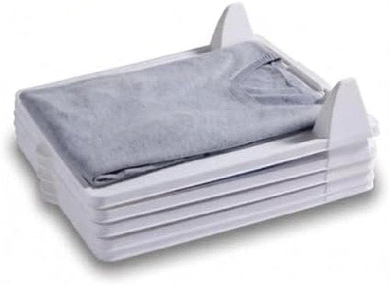 Skiennix 5-Piece Clothing Organizer - Stackable Storage with Flip-Top Lid | Space-Saving Design for Shirts & T-Shirts
