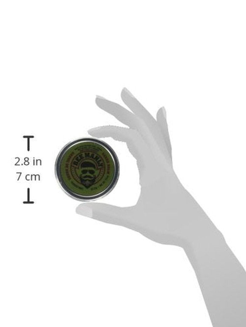 Honey House Naturals Beard Balm - Rugged Mint - 1.5 oz Travel Tin | All-Natural Moisturizing Formula
