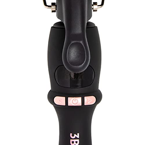 The Beachwaver Co. 3B Waver - Midnight Rose | Triple Barrel Hair Waver for Mermaid Waves | Professional Curling Iron with Adjustable Temperature, LED Screen, and Ceramic Barrels