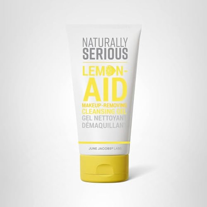 Naturally Serious | Lemon-Aid Makeup-Removing Cleansing Gel, Vitamin C Cleanser, Makeup-Removing Cleanser, Gel Cleanser For Oily Skin, Vegan Skincare, Cruelty-Free Skincare