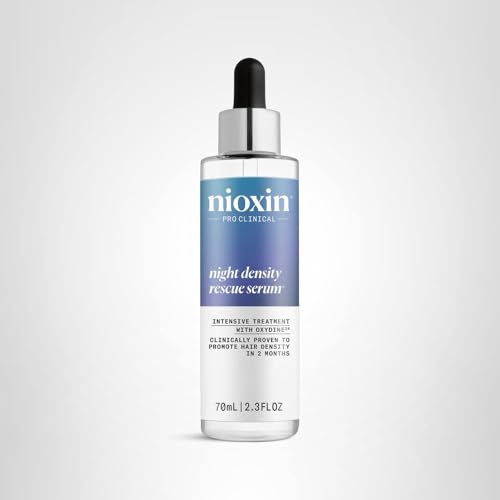 Nioxin Night Density Rescue Serum | Overnight Hair Thickening Serum | Protects Against Hair Breakage | Intensive Treatment with Oxydine | 2.4 Fl oz.