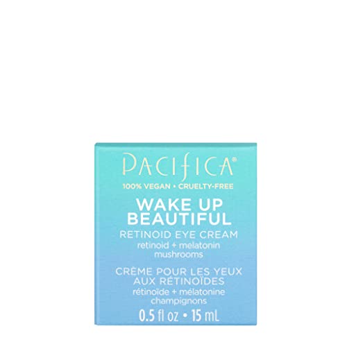 Pacifica Beauty Wake Up Beautiful Retinoid Eye Cream & Overnight Retinoid Cream Set, Skincare, Moisturizer, Face Cream, For Dry, Aging, Sensitive Skin, Vegan, 0.5 fl oz and 1.7 fl oz (Set of 2)