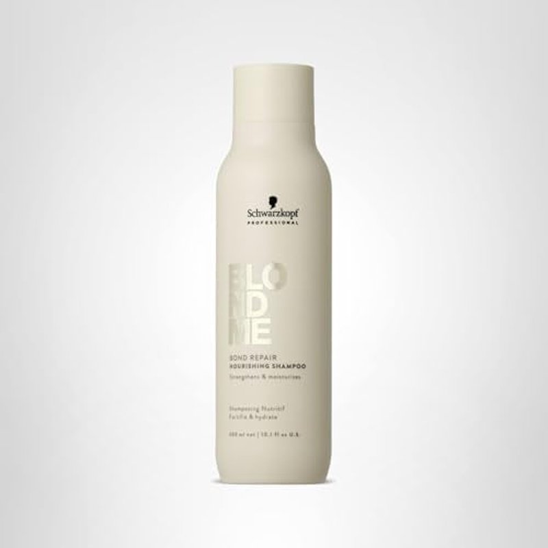 BlondMe Bond Repair Nourishing Shampoo for Blonde Hair, 10.1 Fl Oz | Adds Moisture and Softness | Strengthens, Repairs, & Prevents Breakage |For Blonde, Lightened, & Grey Hair