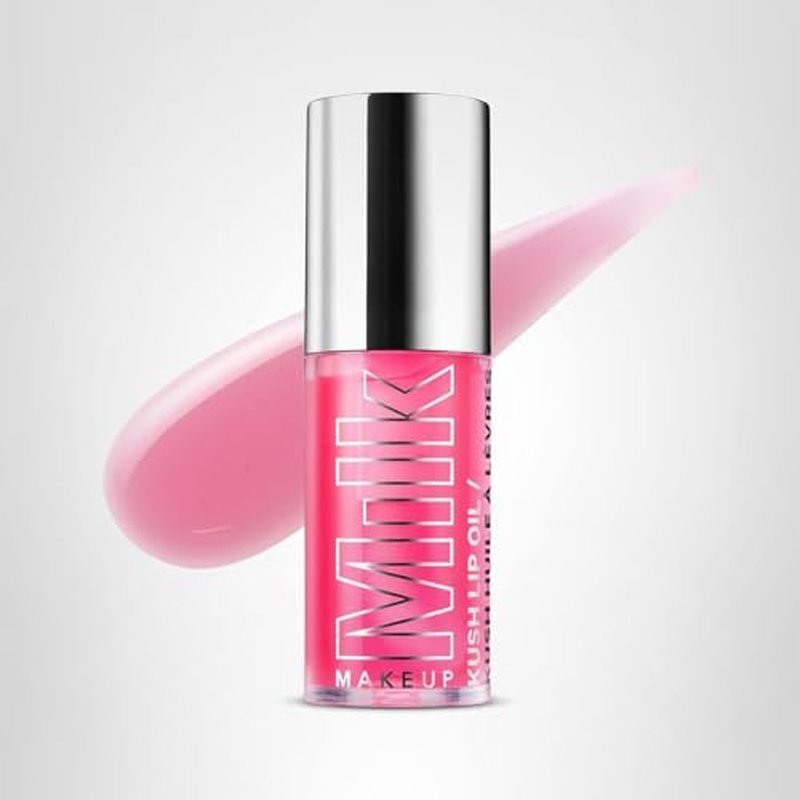 Milk Makeup KUSH Sheer Hydrating Lip Oil – Sheer-Tinted, Long-Lasting, Non-Sticky Gloss for High Shine + Smoother-Looking Lips – Vegan – Pink Magic (Hot Pink, Watermelon Flavor), 0.18oz