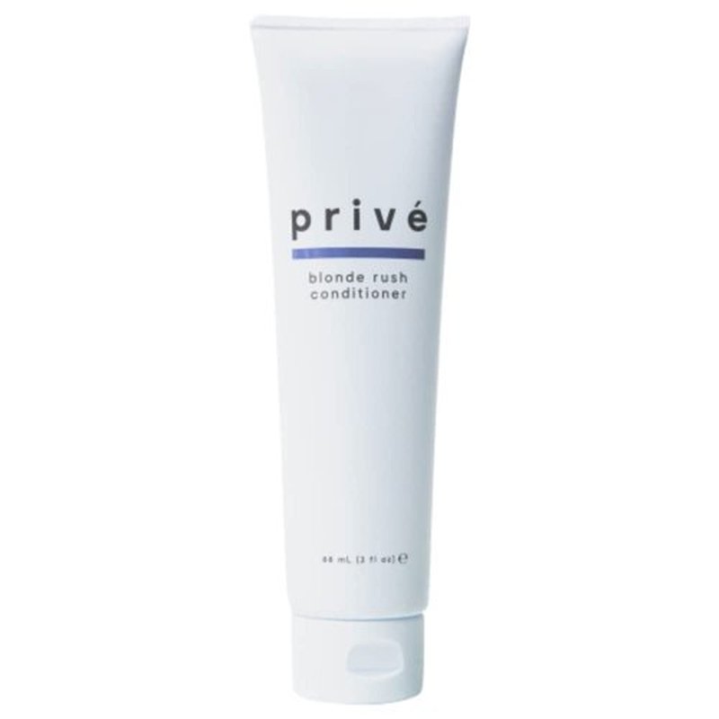 Prive Blonde Rush Conditioner - Blue-Violet Toning Formula for Natural & Bleached Blondes | Strengthens Damaged Hair