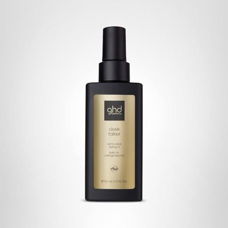 ghd Sleek Talker ― Wet to Sleek Hair Styling Oil with Heat Protection, Nourishing Argan Oil to Smooth & Soften Hair for Up to 72 Hours ― 3.2 fl. oz.