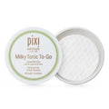 Pixi Milky Tonic to-Go, Calming & Hydrating Pads Containing Jojoba Milk, Infused with Oat Extract to Soothe, Alcohol-Free Daily Nourishing Toner On The Go, 60 Pads