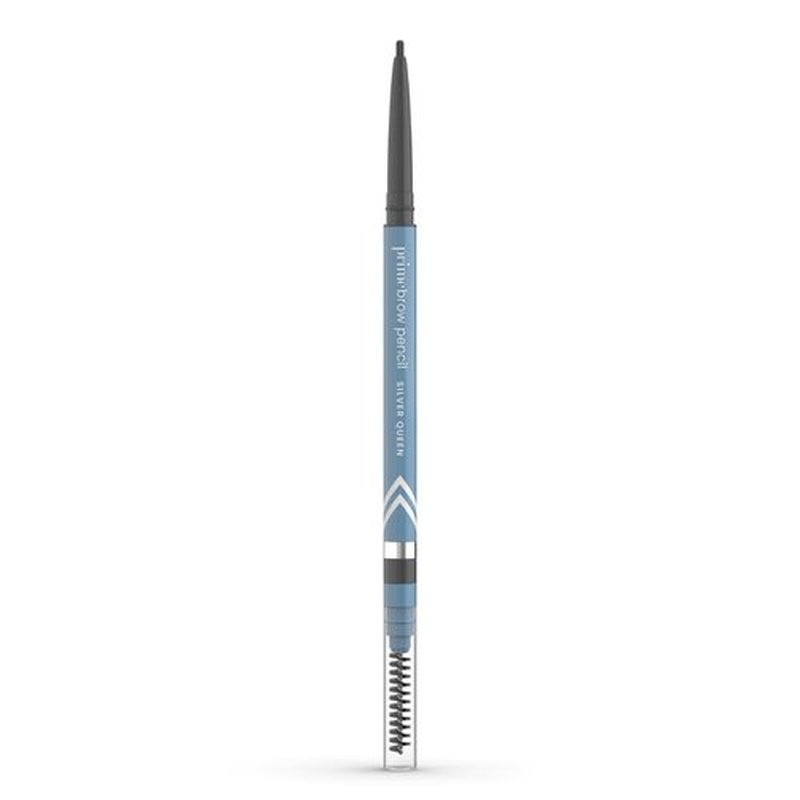 Prime Prometics PrimeBrow Pencil - Ultra-Precise Tip for Natural Hair-Like Strokes | Smudge-Proof & Long-Lasting (Silver Queen)