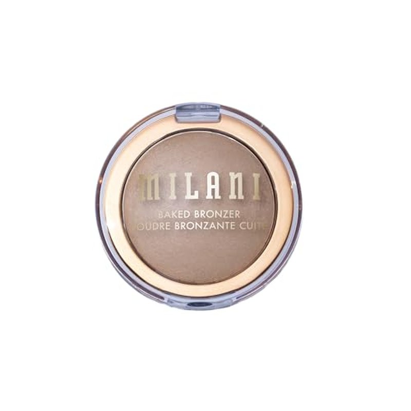 Milani Baked Bronzer - Long-Lasting Powder for Natural Sun-Kissed Glow- Lightweight, Buildable & Streak-Free Makeup with Radiant Finish- Talc-Free, Vegan & Cruelty-Free, Made in Italy, Amalfi Glow