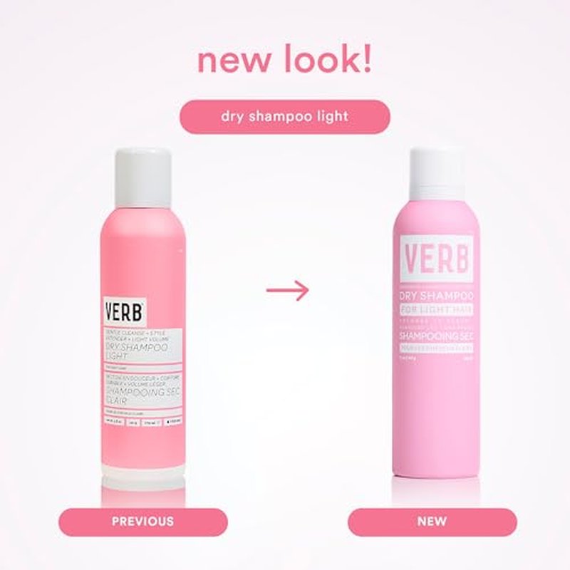 VERB Dry Shampoo Light, 5 oz - Refresh, Absorb Oils + Extends Styles - Refreshing Dry Shampoo Spray for Light Tones - Vegan, No Parabens or Harmful Sulfates