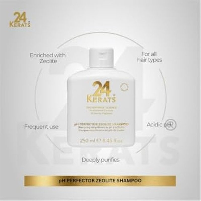 Balancing Shampoo - pH 4.0-5.0 | Volcanic Mineral Formula with Zeolite | Purifies & Nourishes Hair | 8.45 fl oz