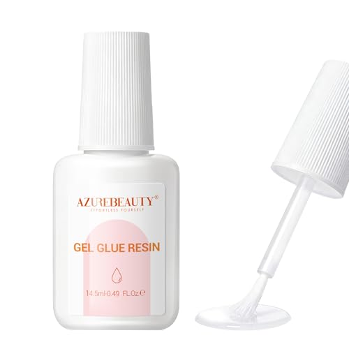AZUREBEAUTY Nail Repair Glue for Broken Cracked Split Weak Nails, Quick Dry No UV Needed, Easy Application, Durable & Long-Lasting Fast Glue False Nails, Press On Nails