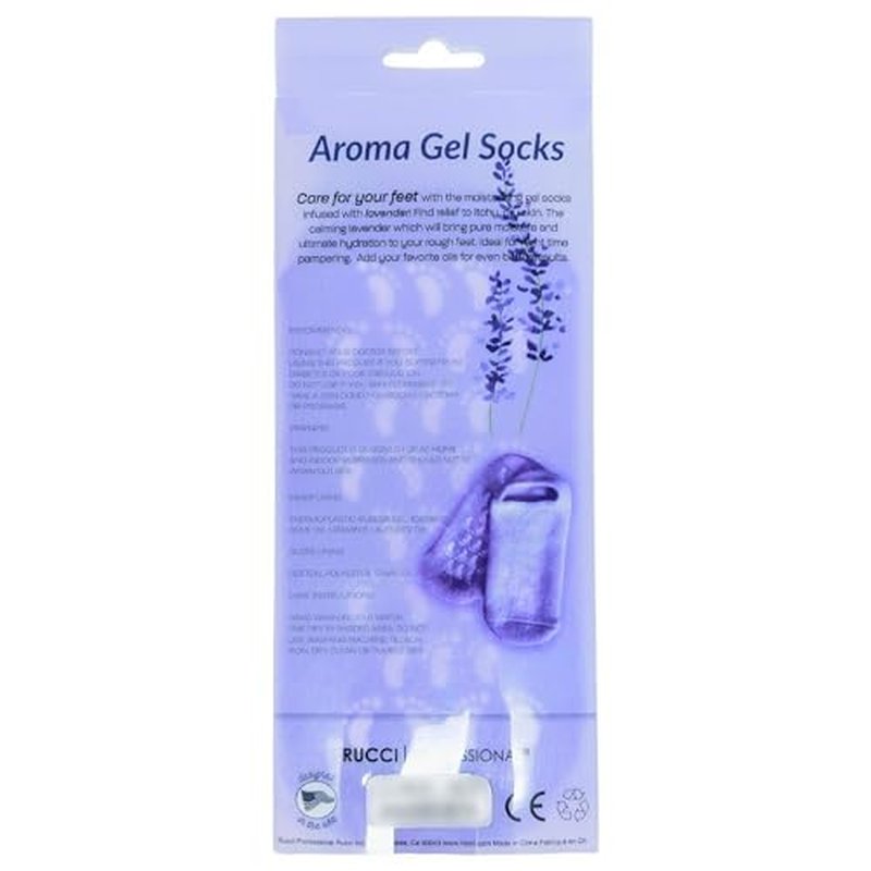RUCCI Moisturizing Gel Booties, Assorted colors (Pink/Green/Purple), 2 count