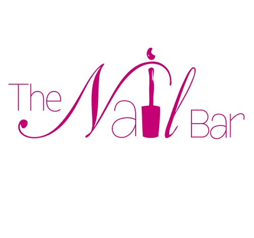 Removable Nail Bar Logo Wall Sticker – Manicure Design Vinyl Decal for Nail Art Salon, Beauty Room Wall Art, Home Nail Salon Decor （57x22cm