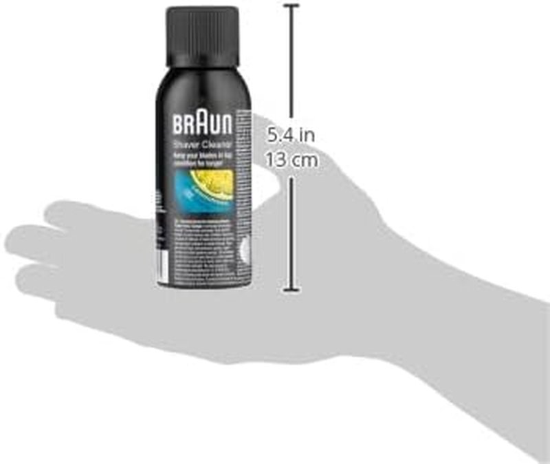 Braun Shaver Cleaner Spray - Powerful 100ml Formula for Optimal Shaving Performance