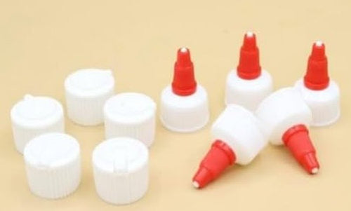 2x Plastic Bottle with Caps - 8oz Natural Color - Empty Bottle for Nail Salon Business (Callus Remover)