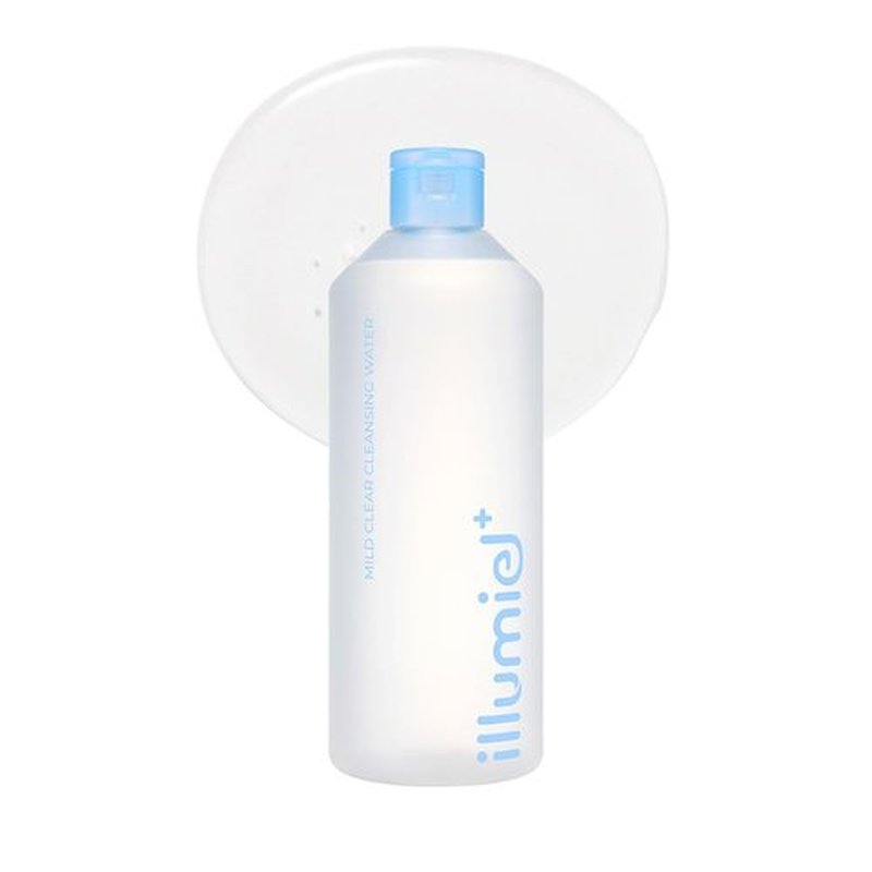 illumiel Mild Clear Cleansing Water for Makeup Removing with caulerpa lentillifera extract & Panthenol [Vegan & Korean Skincare] – 13.52 fl. oz.