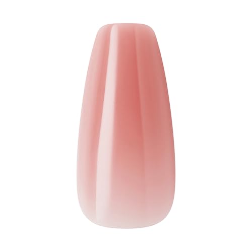 KISS CORE Color Press On Nails, Jubilation, Pink, Medium, Coffin, 32 Count