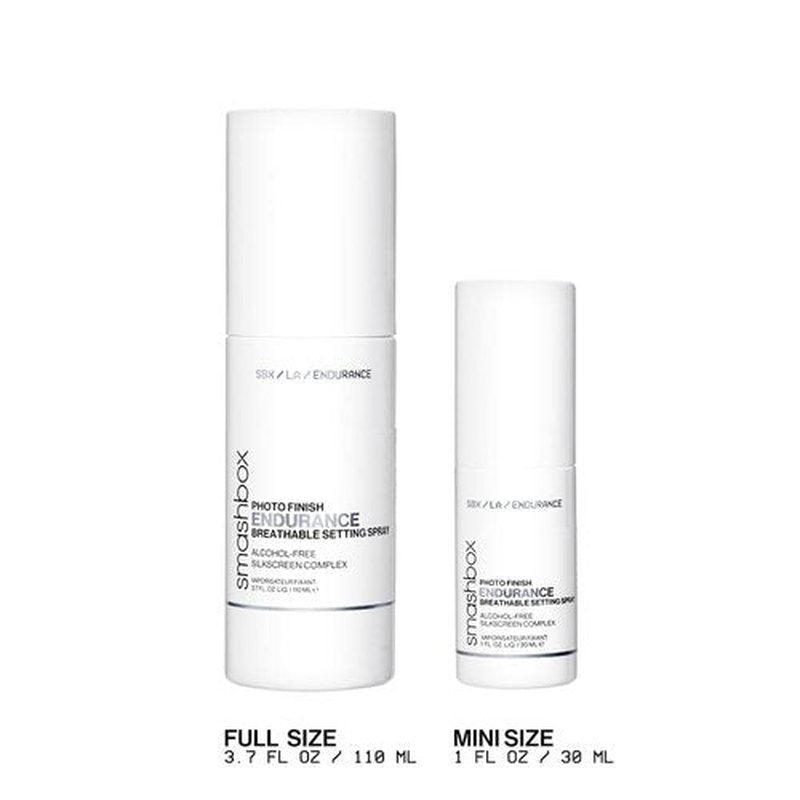 Smashbox Photo Finish Endurance Breathable Setting Spray | Lightweight, Long-Lasting, Hydrating Setting Spray | Locks in Makeup + Breathable Barrier That Strengthens Skin, 1 Fl Oz, Travel Size