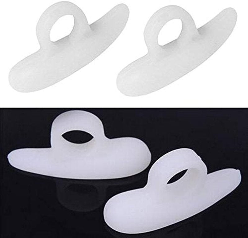 4 Pairs Gel Hammer Toe Crest Cushions Toe Crest Pad Straightener and Corrector for Curled, Curved, Overlapping, Clubbed Claw and Mallet Toes Curling Relief