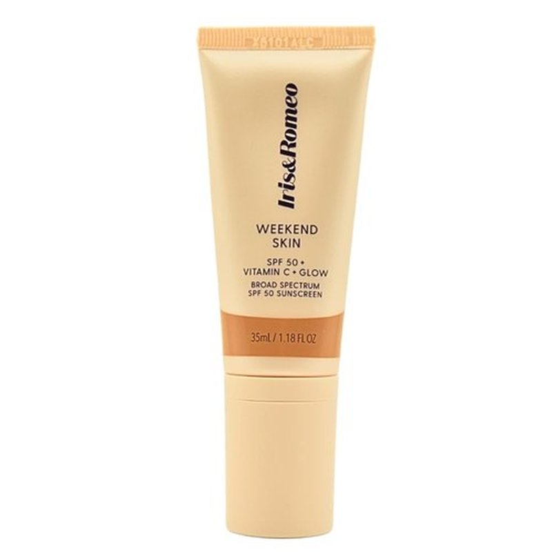 IRIS&ROMEO Weekend Skin SPF 50 - Mineral Sunscreen with Vitamin C & Niacinamide for Radiant Glow, 1.18 fl oz