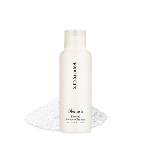 Papa Recipe Blemish Enzyme Cleansing Powder (1.7oz/50g) – Papain & Rice Powder-to-Foam Face Wash, Skin Radiance & Sebum Care, Gentle Exfoliation, Smoother Texture & Clearer Pores, Korean Skin Care