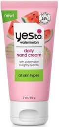 Yes To Watermelon Daily Hand Cream, Hydrating & Creamy Texture To Provide Instant Moisturization Without Greasy Residue, With Shea Butter & Antioxidants, Natural, Vegan & Cruelty Free, 3 Oz