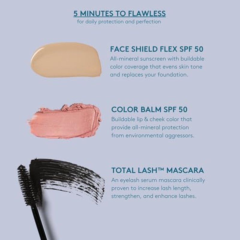 Colorescience Total Protection Face Shield Flex SPF 50, Zinc Oxide Formula, Light, 1.8 fl. oz.