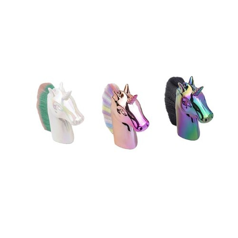 Beaupretty Nail Brush for Cleaning Nail Dust Unicorn Design Art Cleaning Brush Manicure Pedicure Tool 3.15X1.18X3.74 Inches
