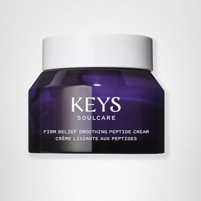 Keys Soulcare Firm Belief Smoothing Peptide Cream, Helps Reduce Fine Lines for Firm, Plump & Ultra Hydrated Skin, Vegan, Cruelty Free, 1.7 Oz (50ml)