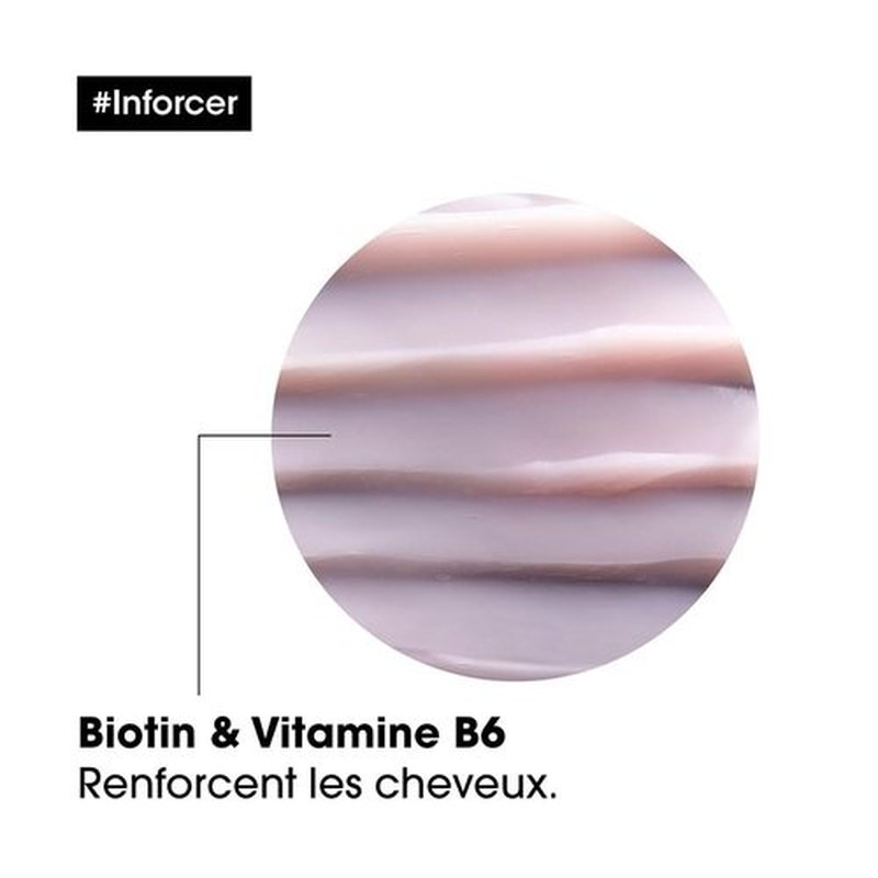 L'Oréal Professionnel Paris Inforcer Mask - Strengthens Weak Hair & Prevents Breakage | With Biotin & Vitamin B6