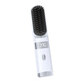 Cordless Hair Straightener Brush Portable on The go Comb for Travel USB chargingTwo Power sources30s Fast HeatingLCD Large Screen Display (White) 101010