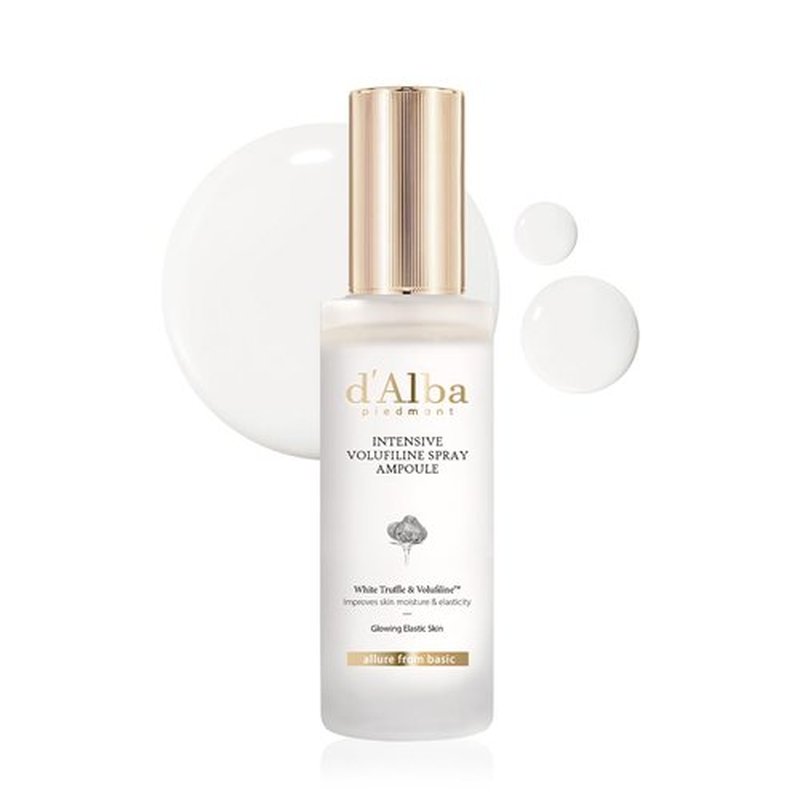 d'alba Piedmont Intensive Vegan Volufiline Spray Ampoule, Milky Spray Serum, Skin Firming, Premium Elasticity Care Treatment, 50,000ppm Volufiline Ampoule (1.69 fl.oz)