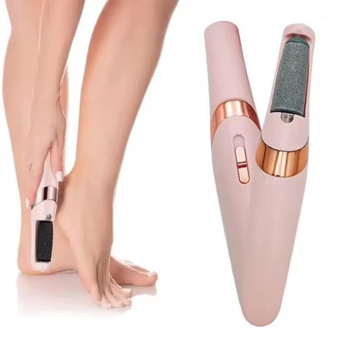 Electric Foot File, Callus Remover for Feet,Rechargeable Foot Pedicure Tool for Dry &Dead Cracked Skin,Professional Cordless Hard Skin Removal with 2 Durable Heads
