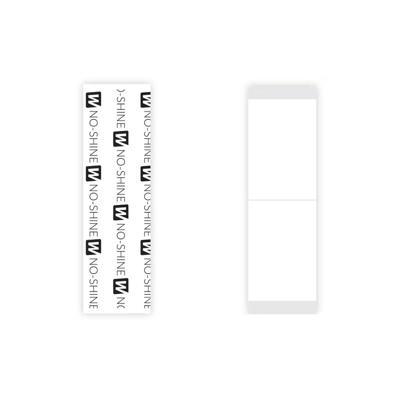 Walker No Shine Bonding Double Sided Tape 1" x 3" Straight Strip 36 Pieces Per Bag