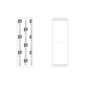 Walker No Shine Bonding Double Sided Tape 1" x 3" Straight Strip 36 Pieces Per Bag