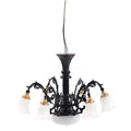 Housoutil Miniature Chandelier Dollhouse Ceiling Light 2.55X2.55X1.77In Pendant Lamp Ornament for Mini House Decor and DIY Crafts