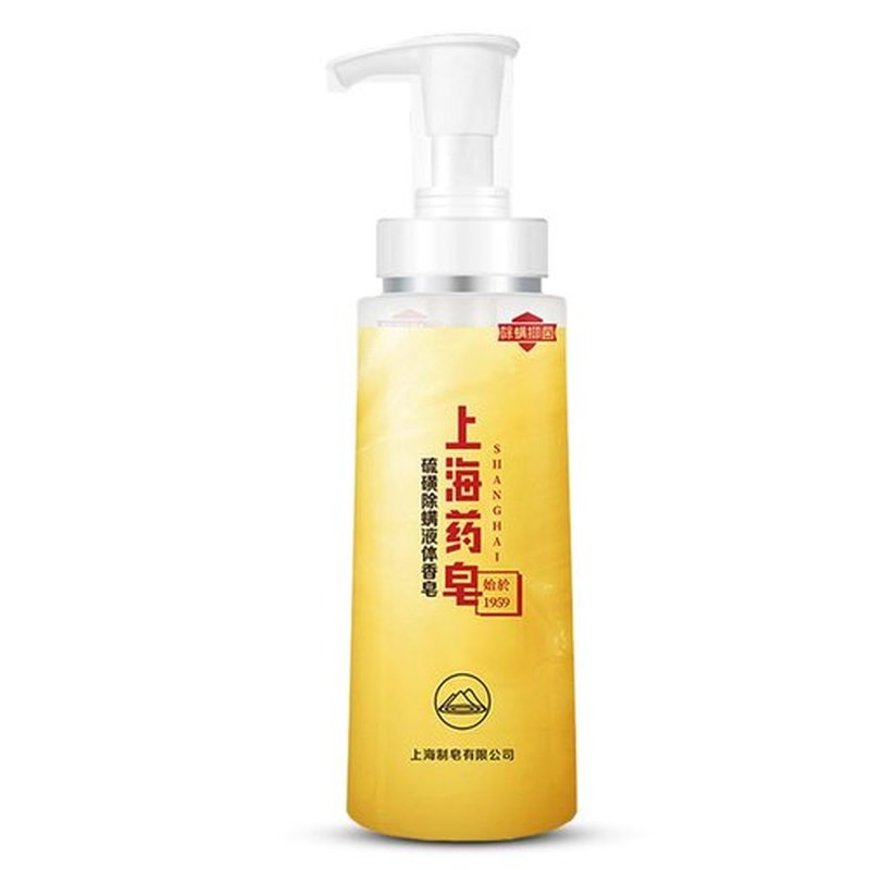 Bee & Flower Sulfur Soap Liquid Shampoo & Body Wash - Daily Head to Toe Skin Care Product for Men and Women - 16.8 Fl Oz - Pack of 1