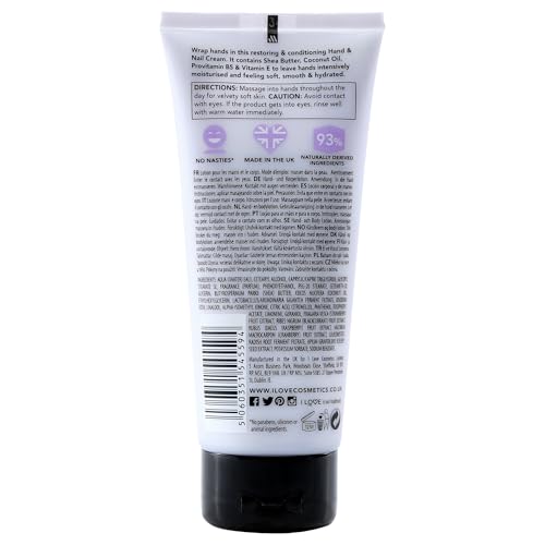 I Love Violet Dreams Scented Hand and Nail Cream - Hand Cream for Dry Hands - Vitamin E, Coconut Oil, and Shea Butter - Silicone Free - 3.4 oz (Pack of 2)