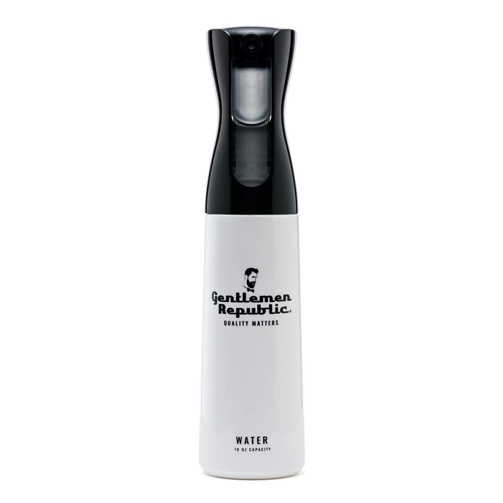 Gentlemen Republic Mist Spray Bottle - All-Purpose Flairosol Hair Spray Bottle for Efficient & Continuous Mist Coverage - Ideal for Barbers and Stylists on the Go - Ultra Fine Water Mist, 10oz Bottle