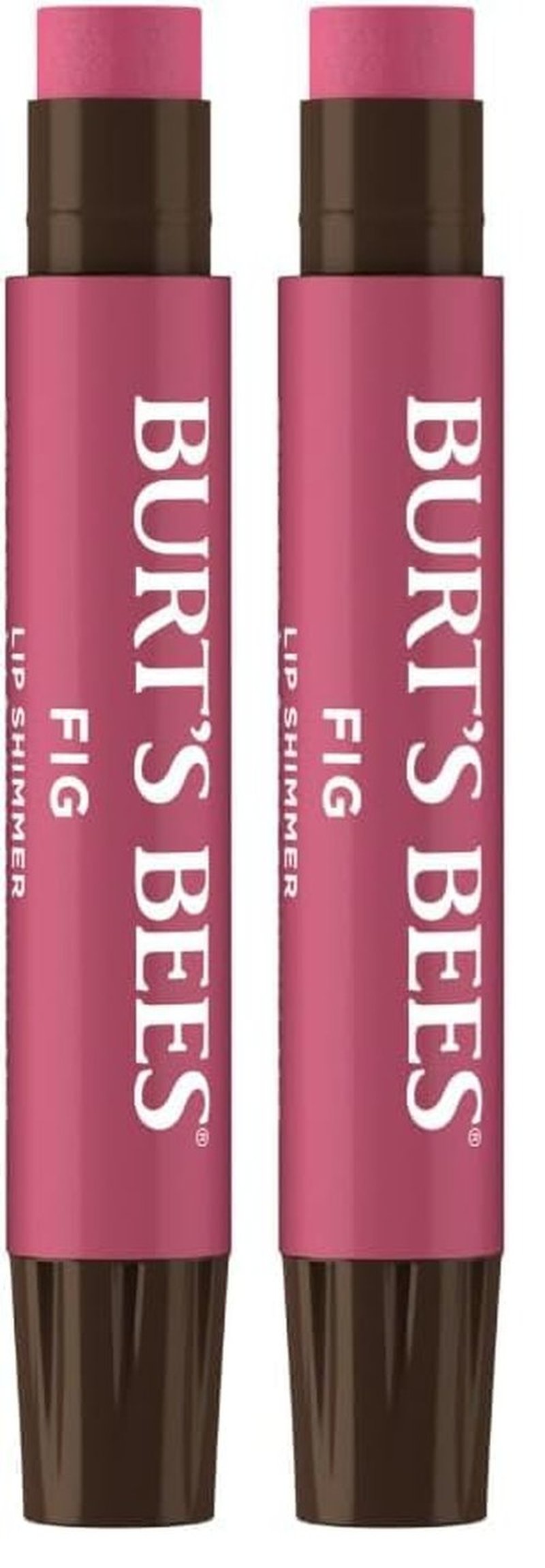 Burt's Bees Lip Balm - Moisturizing Lip Shimmer with Vitamin E & Coconut Oil | 100% Natural, Fig, 0.09 Ounce (Pack of 2)