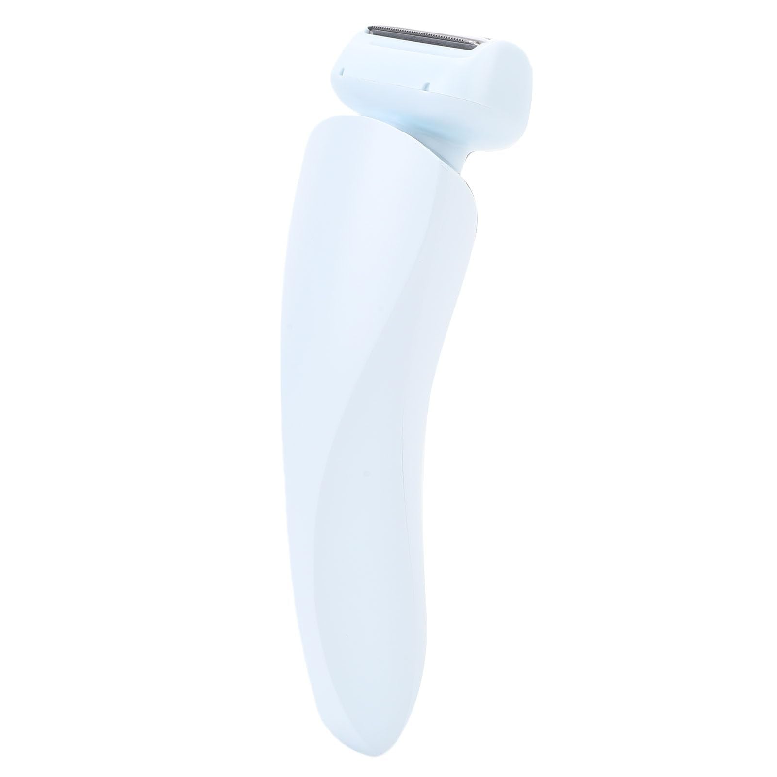 Pongnas Women Electric Body Hair Trimmer Efficient Low Irritation Shaving System Wet Dry Use for Face Legs Underarms Bikini (Blue)