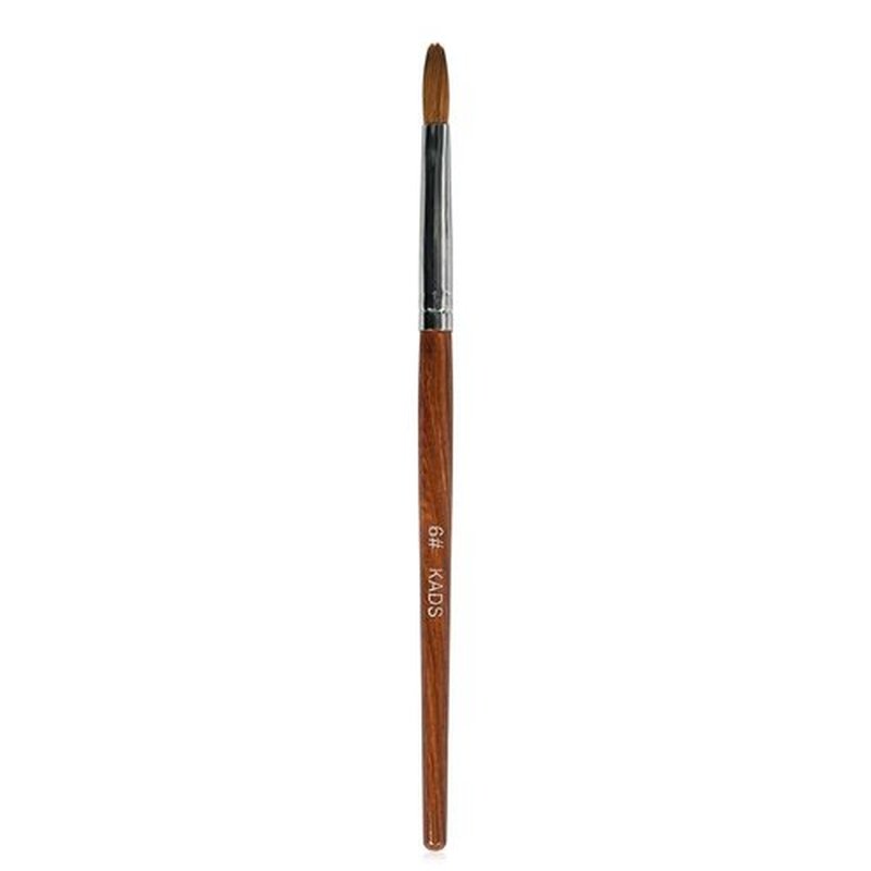 KADS Kolinsky Sable Acrylic Nail Art Brush Red Wood Pen Nail Brush for Nail Art Manicure Tool (6#)