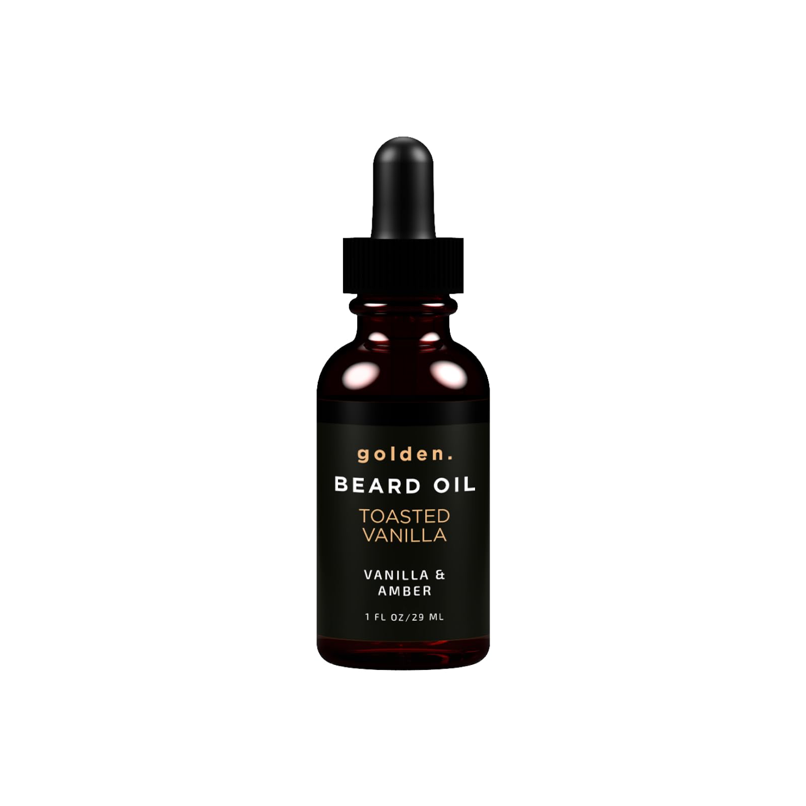 Golden Grooming Beard Oil for Men - Natural Beard Conditioner with Sweet Almond, Golden Jojoba & Argan Oil - Hydrating Beard Softener with Vitamin E - Toasted Vanilla, 2oz