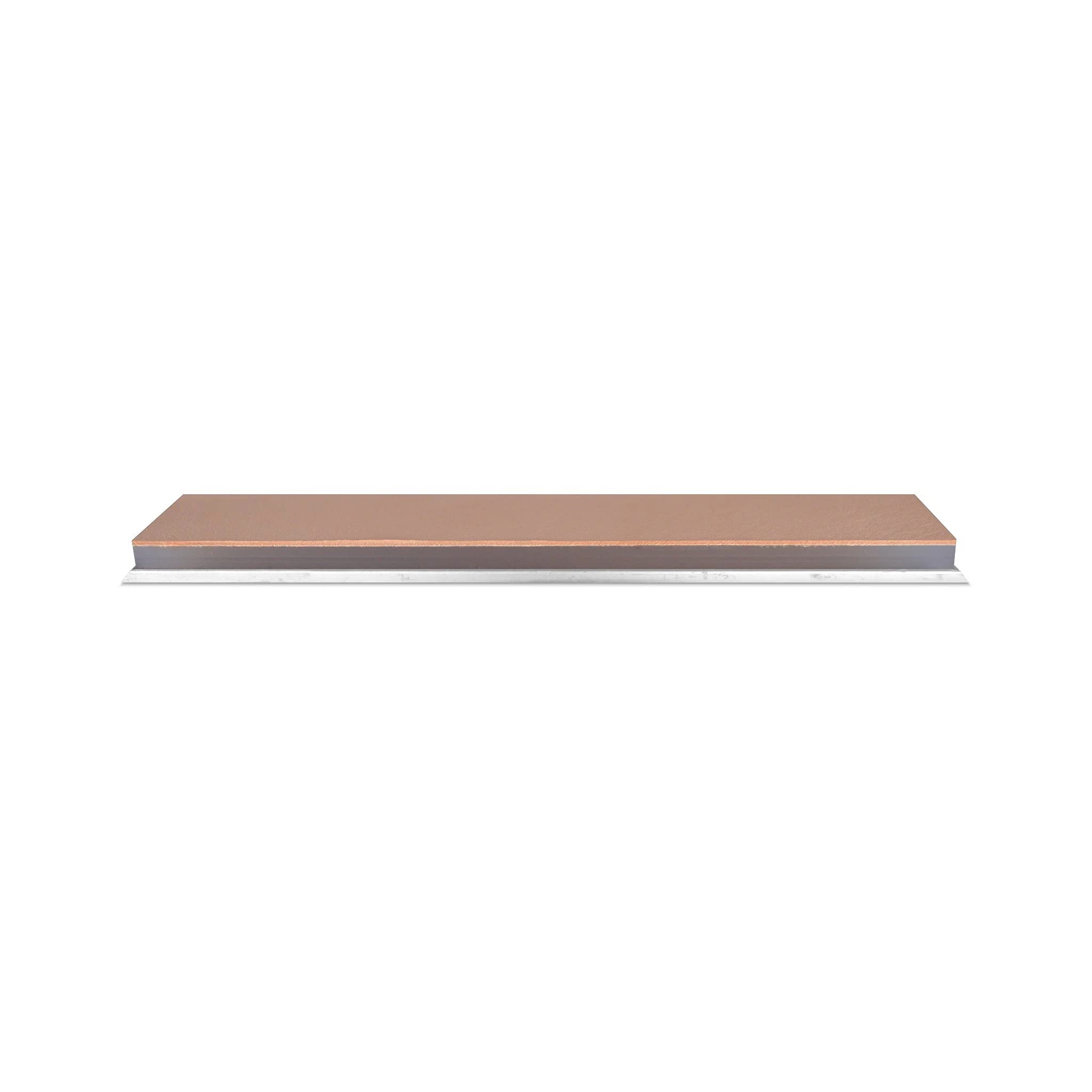 Jende 4 Micron 1x6 Nanocloth Strop (unloaded)-5mm thick Acrylic Mounted, fits Edge Pro, JIGS, Hapstone & TSProf