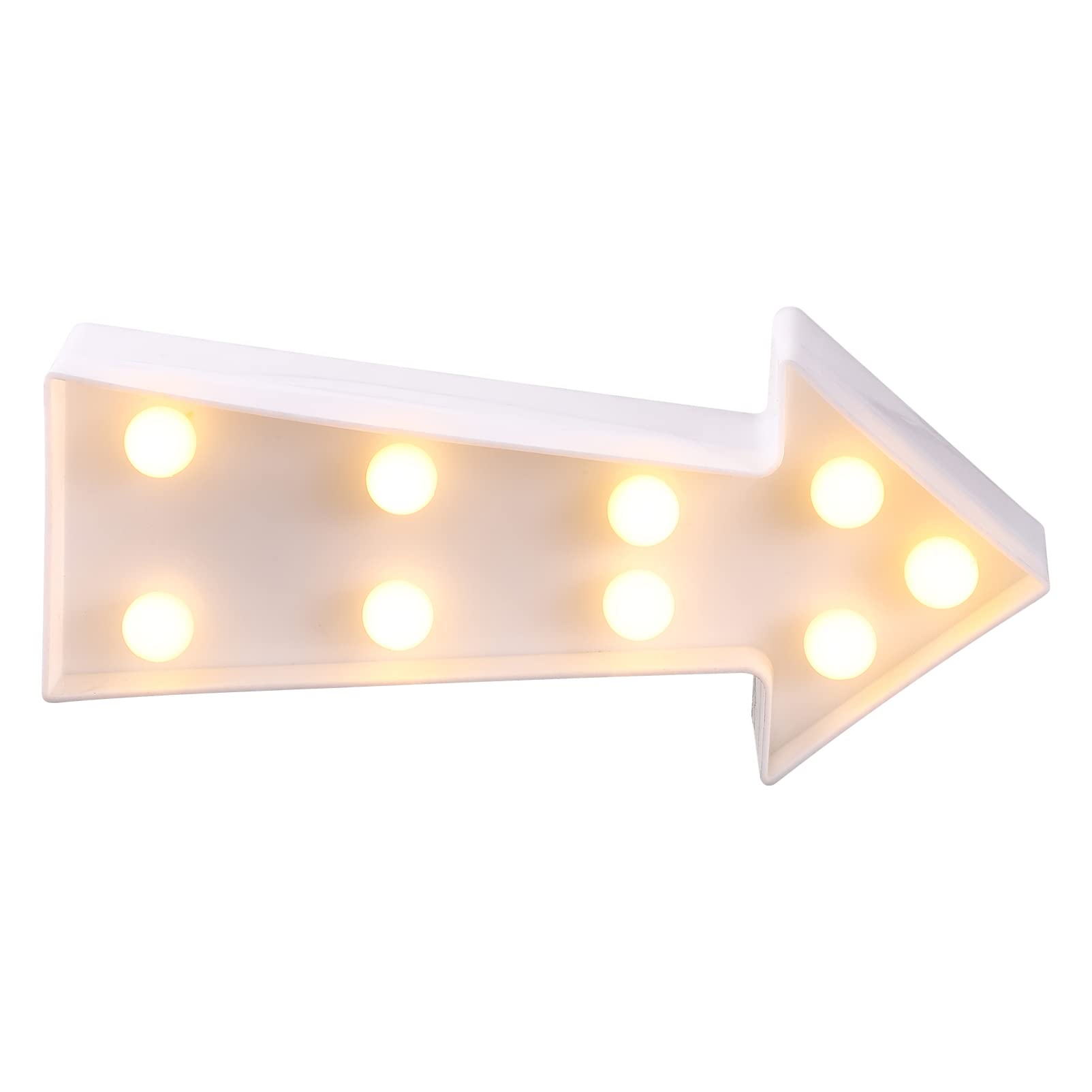 Uonlytech 3D Arrow Sign Light, Right Arrow Night Lighted Arrow Marquee Corridor Light Wall Decor for Bedroom Christmas Birthday Party