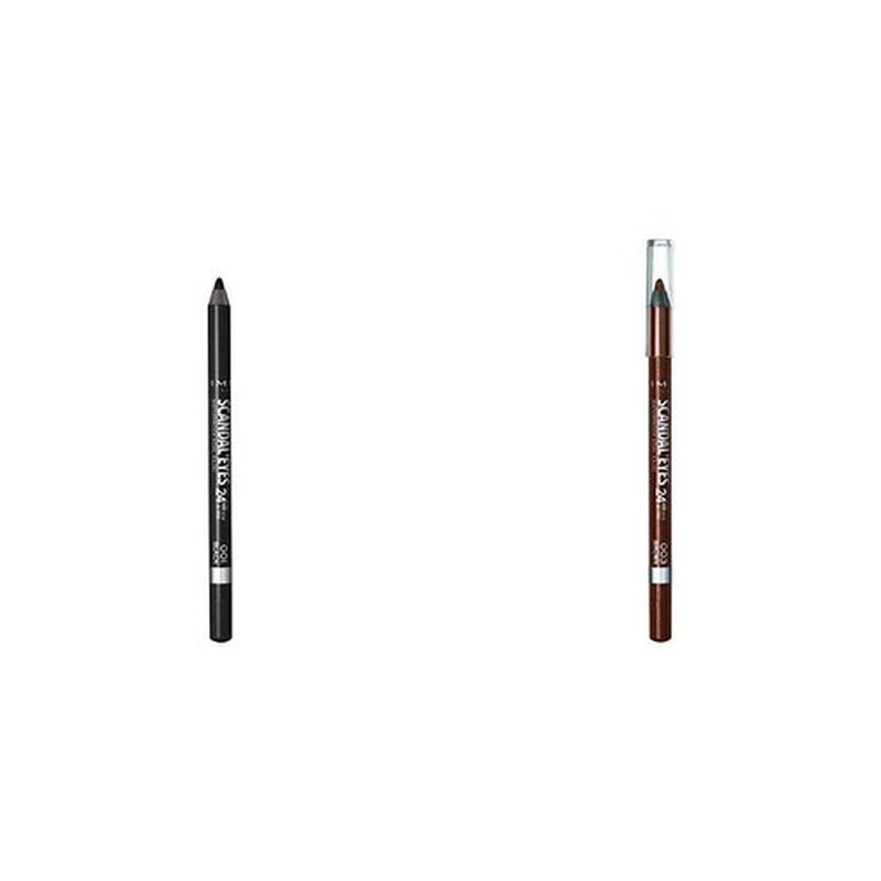 Rimmel Scandaleyes Waterproof Gel Eye Liner Pencil, Black Scandaleyes 24hr waterproof eyeliner, Brown, Pack of 1