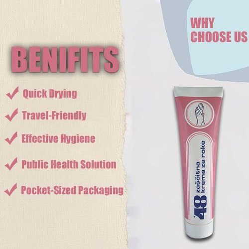 SORINA 48 Protective Hand Cream - Deep Hydration & Long-Lasting Protection - 125 ML (6 PCS)